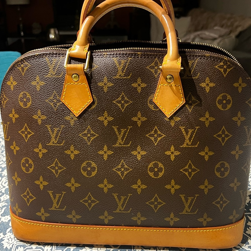 Louis Vuitton Alma Pm  Brown and Tan Monogram Satchel
